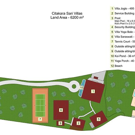 Oceanfront Citakara Sari Villas Candidasa Kültér fotó