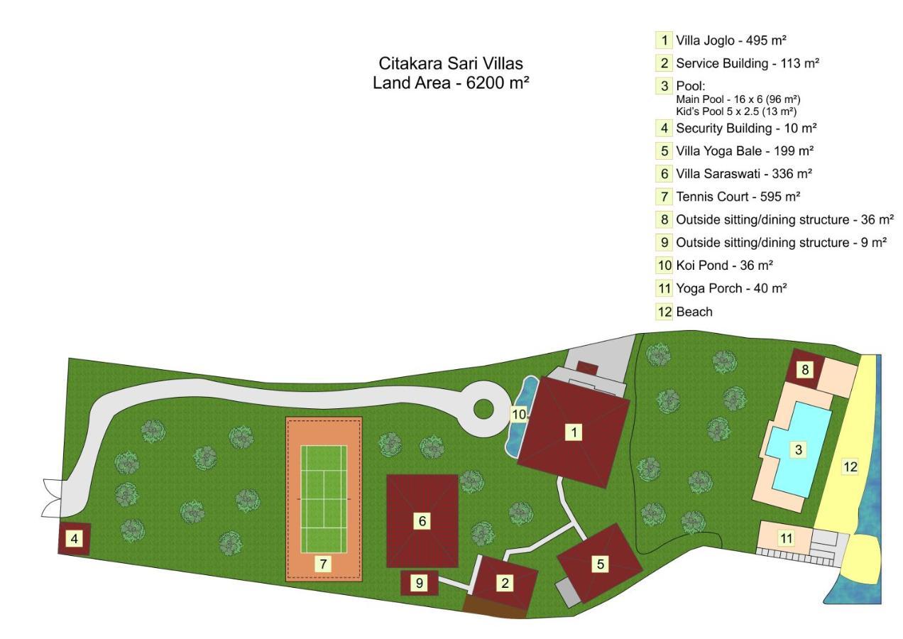 Oceanfront Citakara Sari Villas Candidasa Kültér fotó